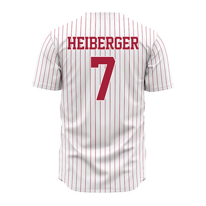 Alabama - NCAA Baseball : Matthew Heiberger - Pinstripe Jersey-3