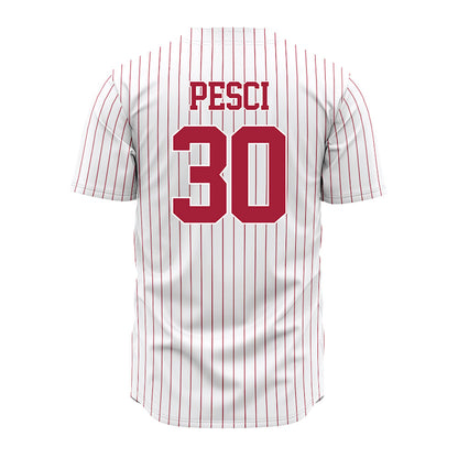 Alabama - NCAA Baseball : Anthony Pesci - Pinstripe Jersey-2
