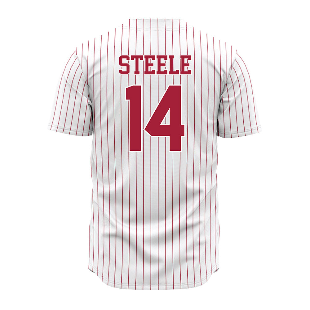 Alabama - NCAA Baseball : Peyton Steele - Pinstripe Jersey-3