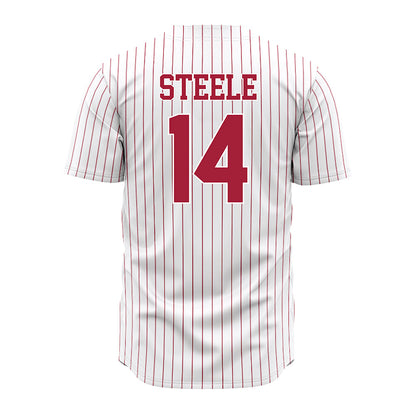 Alabama - NCAA Baseball : Peyton Steele - Pinstripe Jersey-3