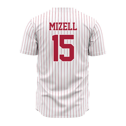 Alabama - NCAA Baseball : Coleman Mizell - Pinstripe Jersey-2