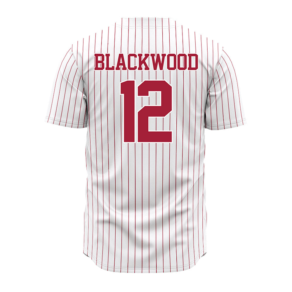 Alabama - NCAA Baseball : JT Blackwood - Pinstripe Jersey-2