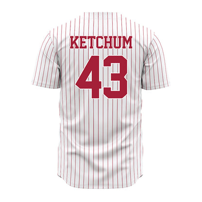 Alabama - NCAA Baseball : Jack Ketchum - Pinstripe Jersey-2