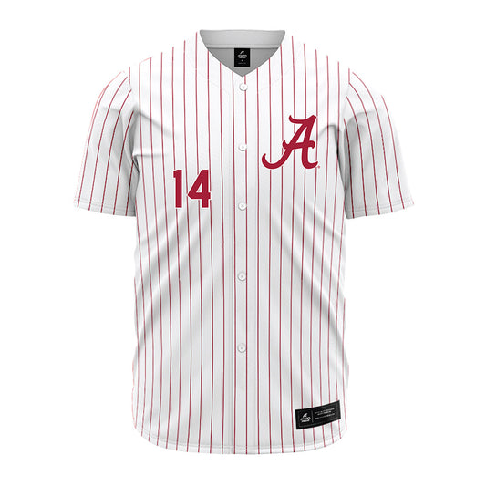 Alabama - NCAA Baseball : Peyton Steele - Pinstripe Jersey-0