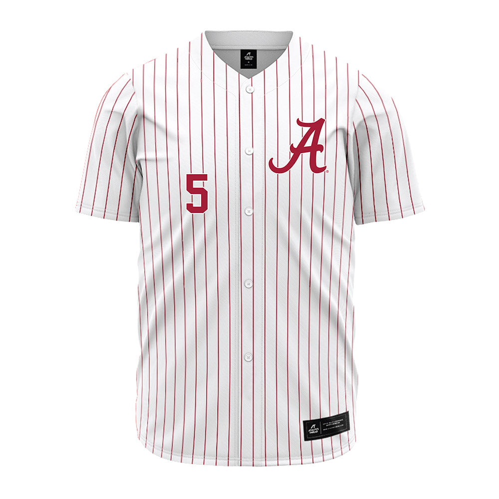 Alabama - NCAA Baseball : Sam Christiansen - Pinstripe Jersey-1