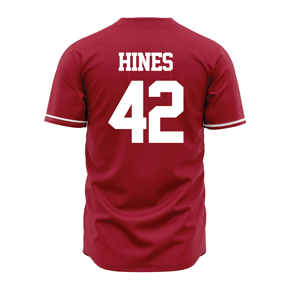 Alabama - NCAA Baseball : Eric Hines - Cardinal Jersey-3