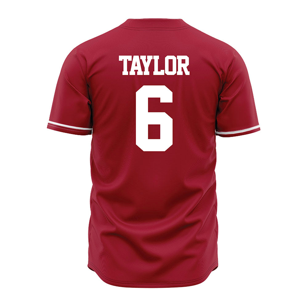 Alabama - NCAA Baseball : Evan Taylor - Cardinal Jersey-2