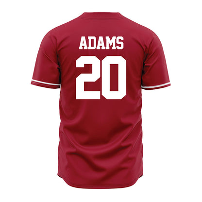 Alabama - NCAA Baseball : Zane Adams - Cardinal Jersey-3