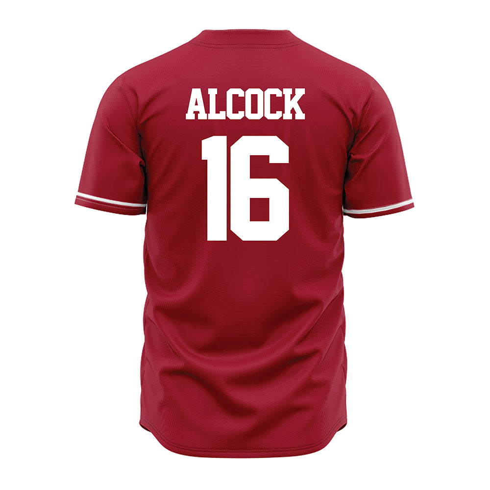 Alabama - NCAA Baseball : Bobby Alcock - Cardinal Jersey-2