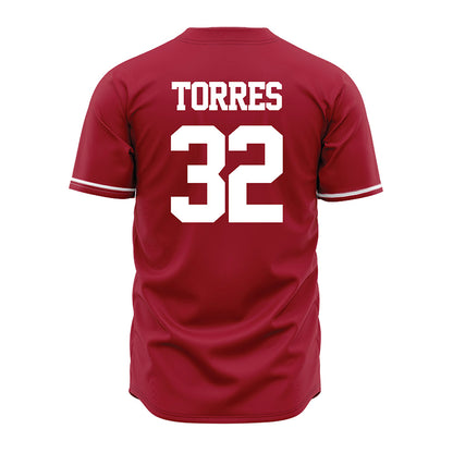 Alabama - NCAA Baseball : Jason Torres - Cardinal Jersey-2