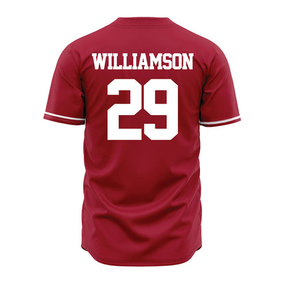Alabama - NCAA Baseball : Jojo Williamson - Cardinal Jersey-2