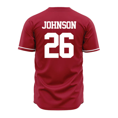 Alabama - NCAA Baseball : Zack Johnson - Cardinal Jersey-2