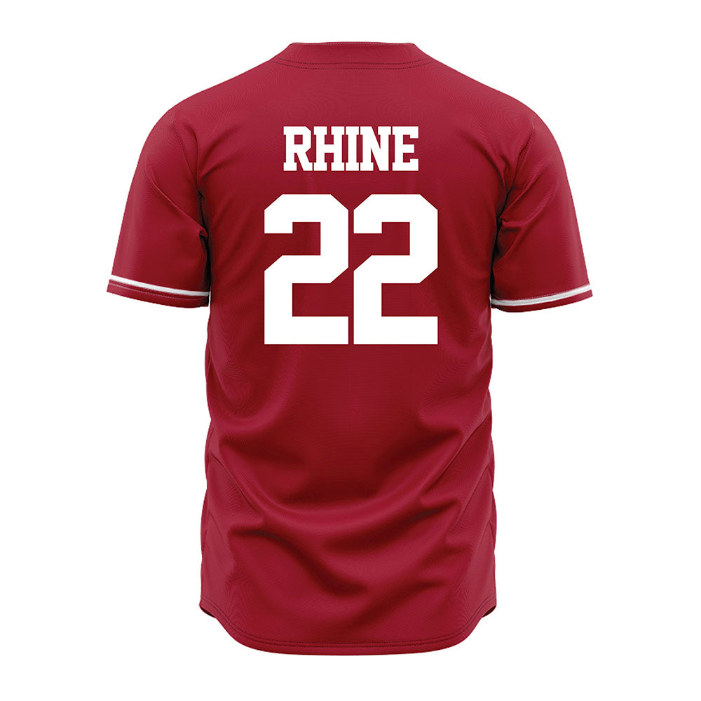 Alabama - NCAA Baseball : Will Rhine - Cardinal Jersey-3