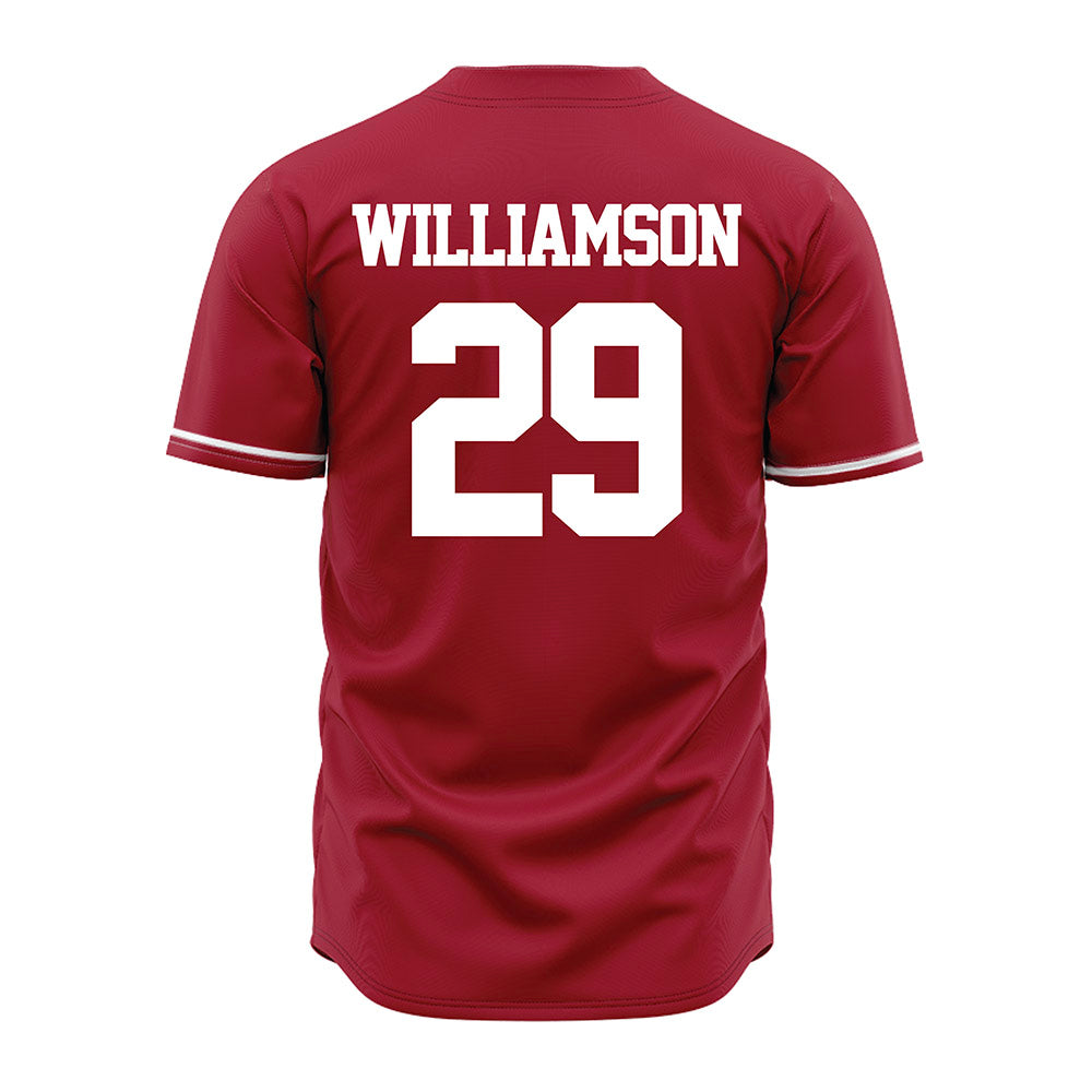 Alabama - NCAA Baseball : Jojo Williamson - Cardinal Jersey-3