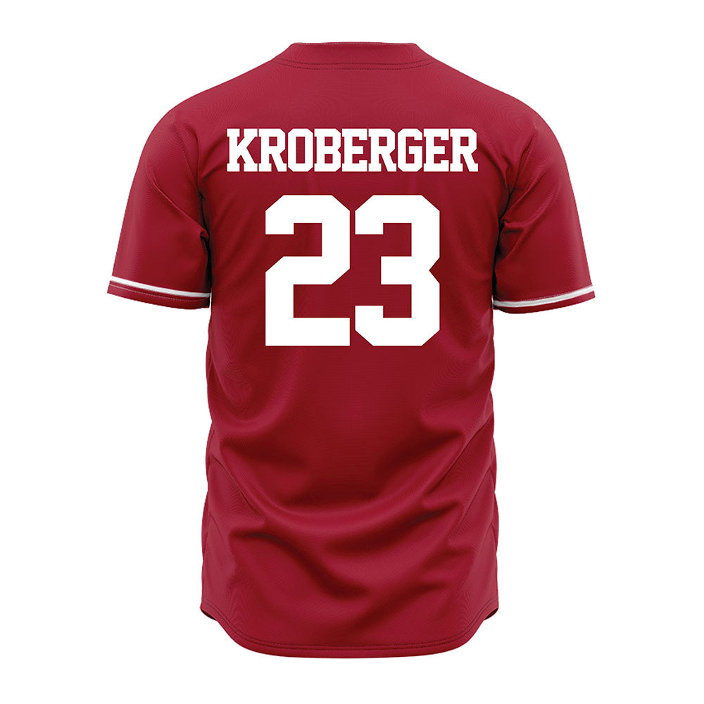 Alabama - NCAA Baseball : Chase Kroberger - Cardinal Jersey-2