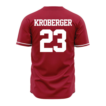 Alabama - NCAA Baseball : Chase Kroberger - Cardinal Jersey-2