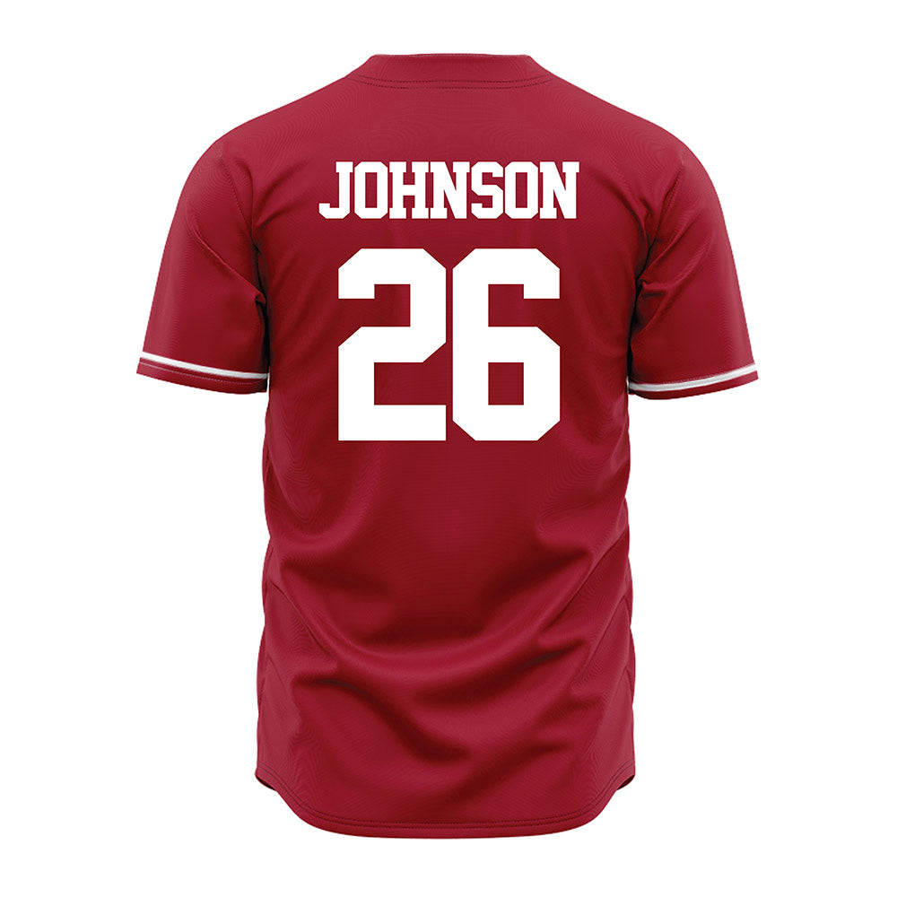 Alabama - NCAA Baseball : Zack Johnson - Cardinal Jersey-3