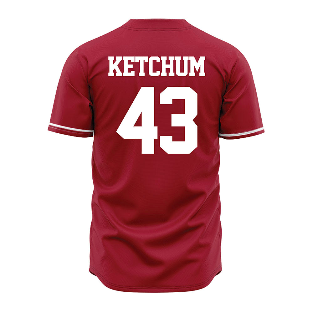 Alabama - NCAA Baseball : Jack Ketchum - Cardinal Jersey-3