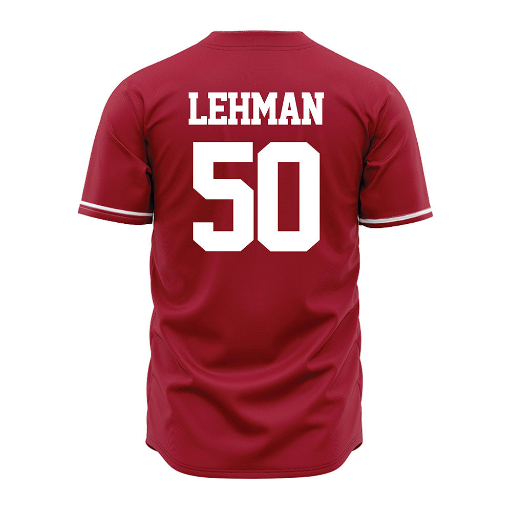 Alabama - NCAA Baseball : Connor Lehman - Cardinal Jersey-3