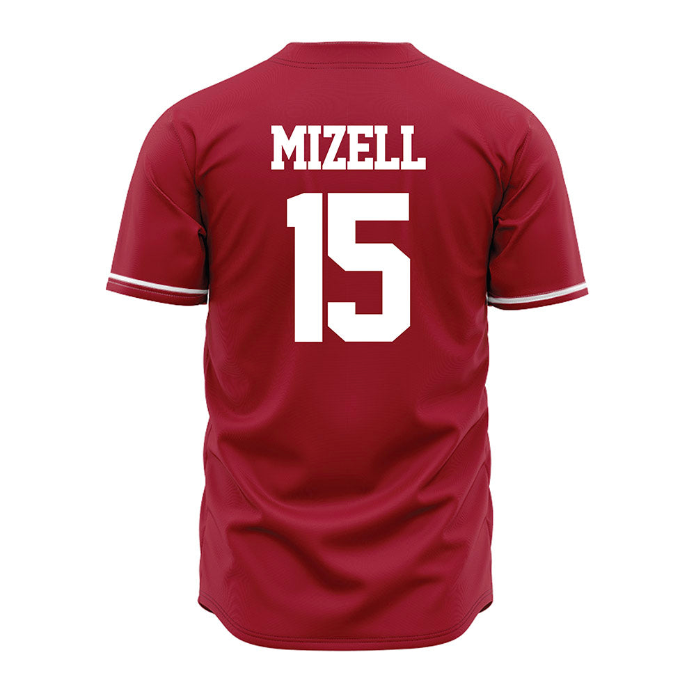 Alabama - NCAA Baseball : Coleman Mizell - Cardinal Jersey-3