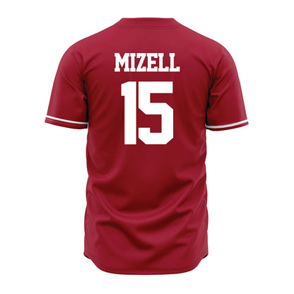 Alabama - NCAA Baseball : Coleman Mizell - Cardinal Jersey-3