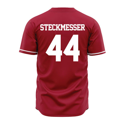 Alabama - NCAA Baseball : Evan Steckmesser - Cardinal Jersey-3
