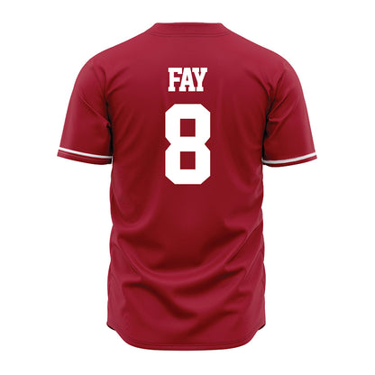 Alabama - NCAA Baseball : Tyler Fay - Cardinal Jersey-3