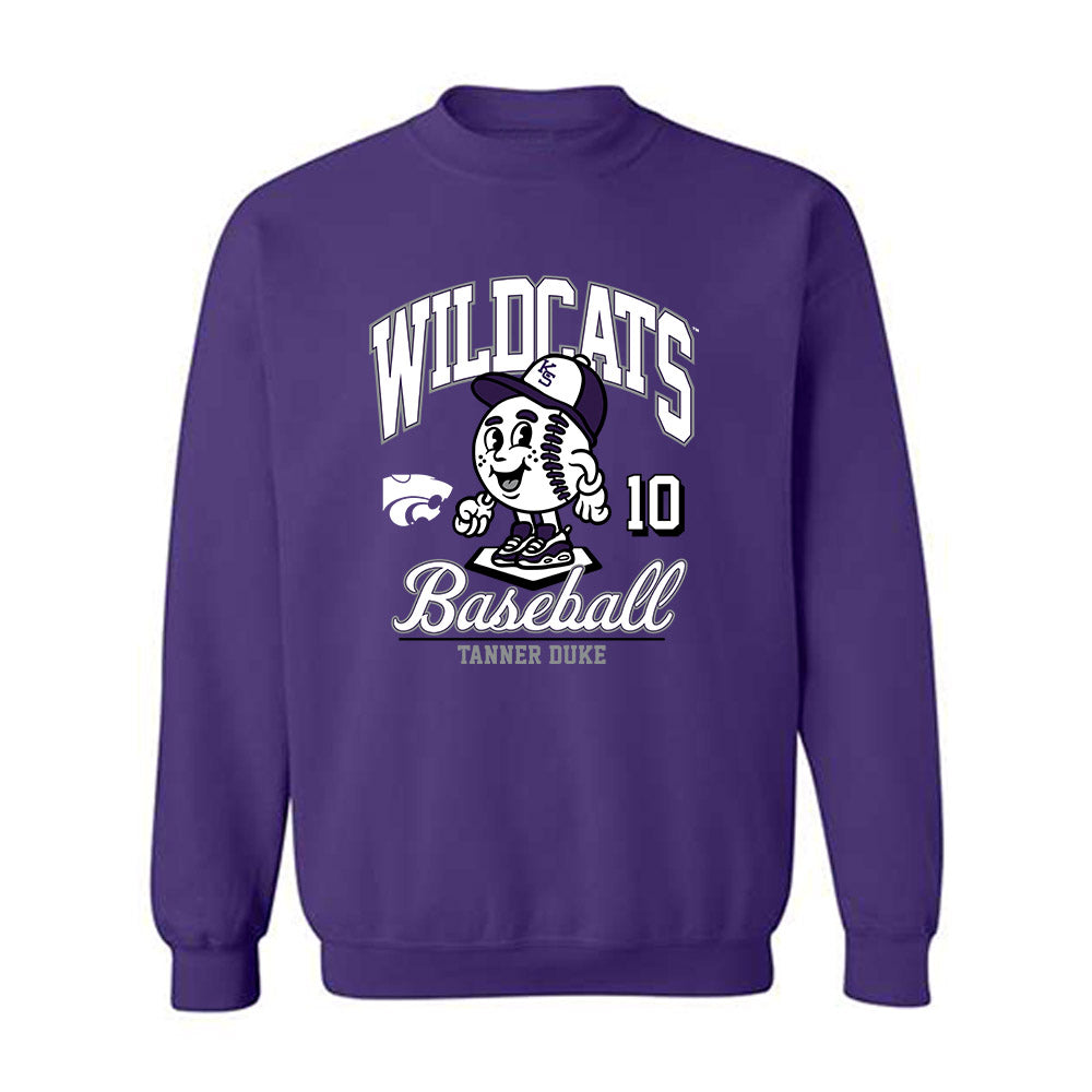 Kansas State - NCAA Baseball : Tanner Duke - Fashion Shersey Crewneck Sweatshirt-0