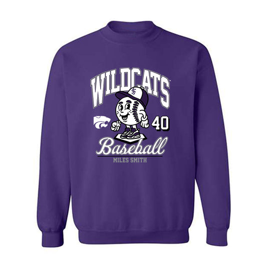 Kansas State - NCAA Baseball : Miles Smith - Fashion Shersey Crewneck Sweatshirt-0