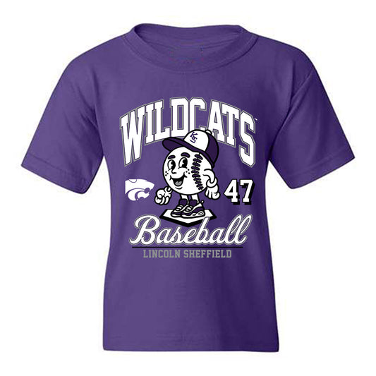Kansas State - NCAA Baseball : Lincoln Sheffield - Fashion Shersey Youth T-Shirt-0