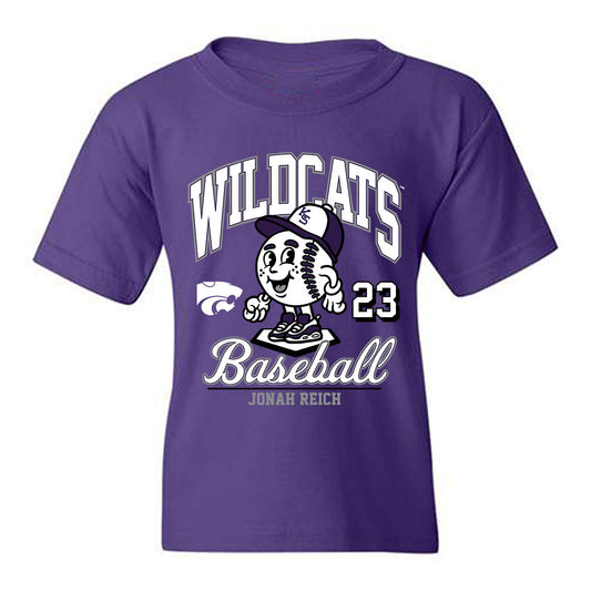 Kansas State - NCAA Baseball : Jonah Reich - Fashion Shersey Youth T-Shirt-0