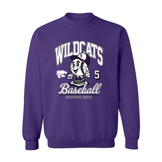 Kansas State - NCAA Baseball : Shintaro Inoue - Fashion Shersey Crewneck Sweatshirt-0