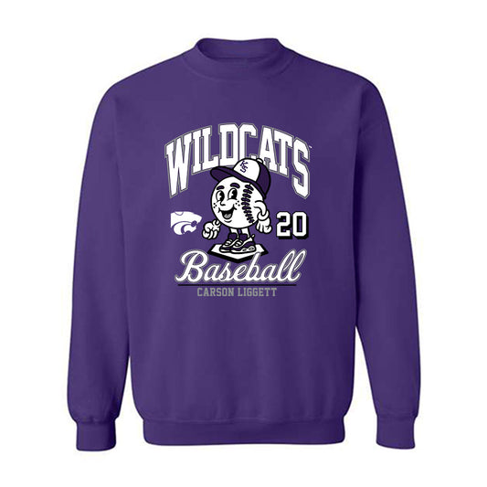 Kansas State - NCAA Baseball : Carson Liggett - Fashion Shersey Crewneck Sweatshirt-0