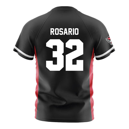 NC State - NCAA Men's Soccer : Gianni Rosario - Black Soccer Jersey-1