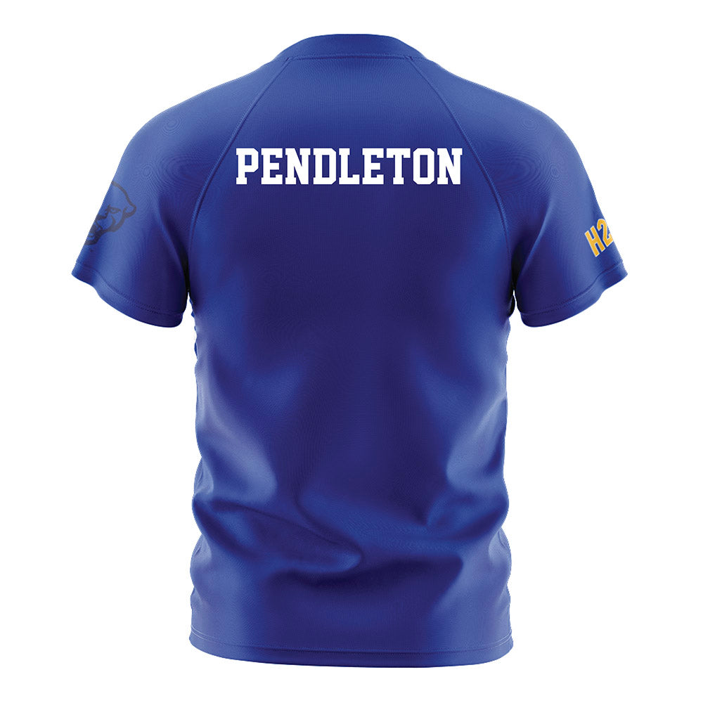 Pittsburgh - NCAA Men's Soccer : Ethan Pendleton - Blue Soccer Jersey-1