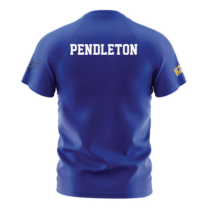 Pittsburgh - NCAA Men's Soccer : Ethan Pendleton - Blue Soccer Jersey-1