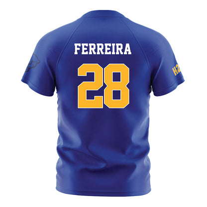 Pittsburgh - NCAA Men's Soccer : Santiago Ferreira - Blue Soccer Jersey