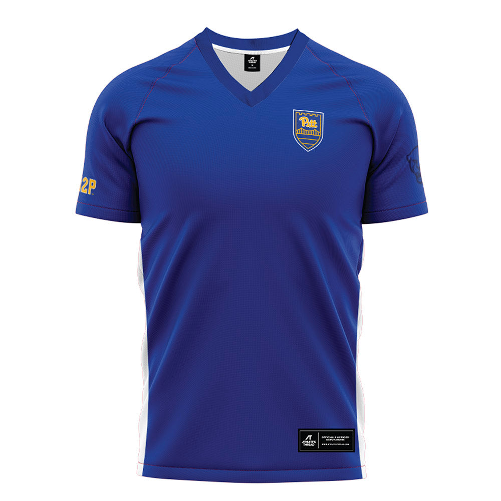 Pittsburgh - NCAA Men's Soccer : Ethan Pendleton - Blue Soccer Jersey-0