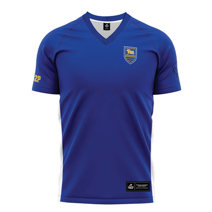 Pittsburgh - NCAA Men's Soccer : Ethan Pendleton - Blue Soccer Jersey-0