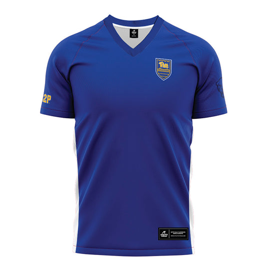 Pittsburgh - NCAA Men's Soccer : Ethan Pendleton - Blue Soccer Jersey-0