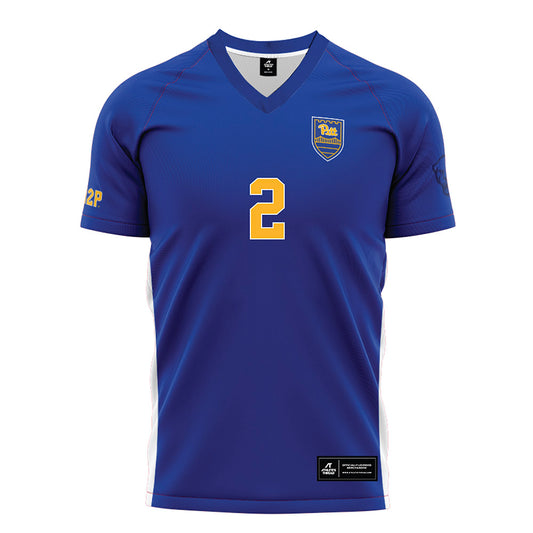 Pittsburgh - NCAA Men's Soccer : Jackson Gilman - Blue Soccer Jersey-0