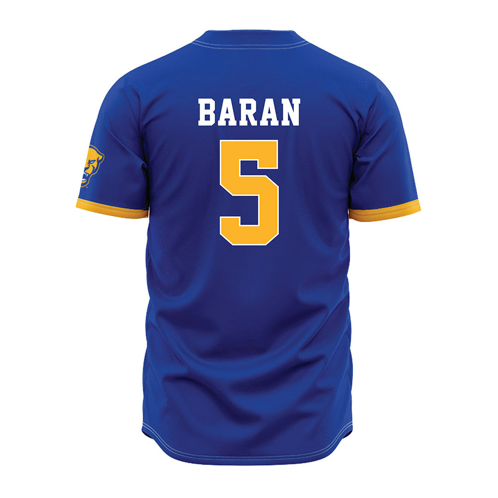 Pittsburgh - NCAA Baseball : Joey Baran - Blue Jersey-1