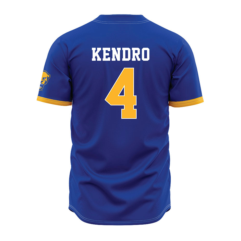 Pittsburgh - NCAA Baseball : Jacob Kendro - Blue Jersey