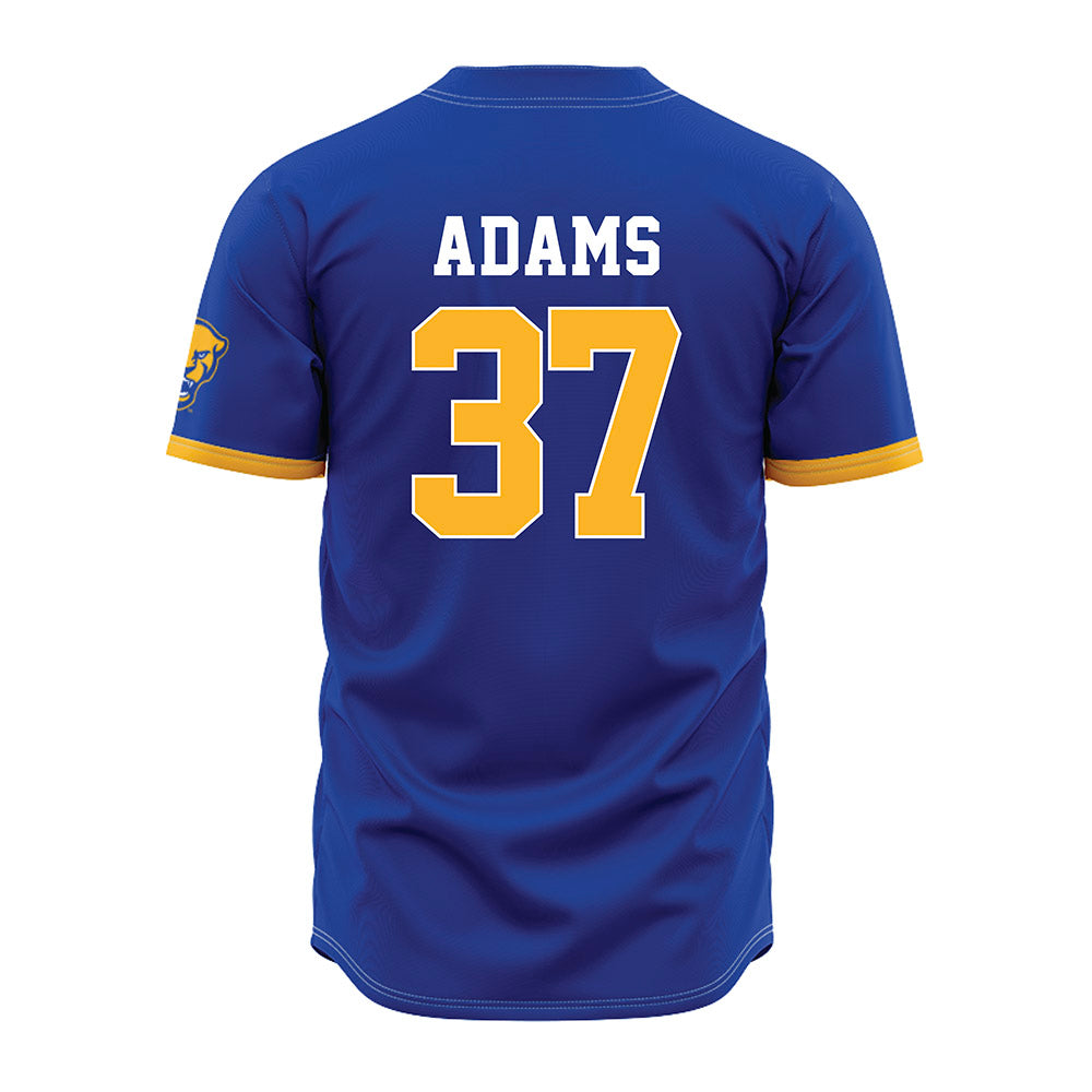 Pittsburgh - NCAA Baseball : JT Adams - Blue Jersey-1