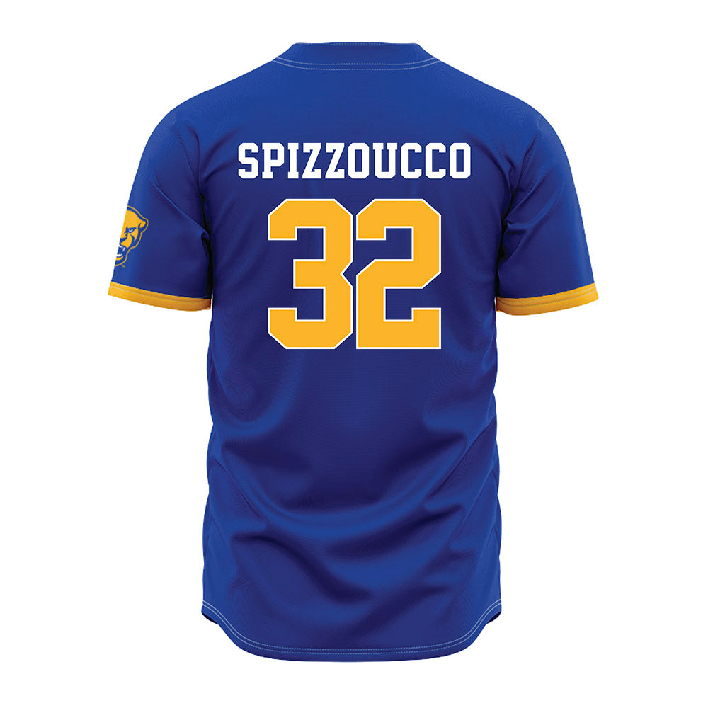 Pittsburgh - NCAA Baseball : Vincent Spizzoucco - Blue Jersey-1
