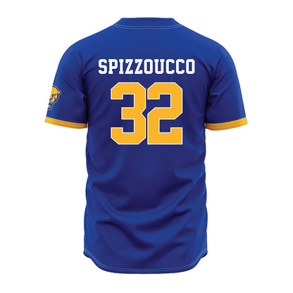 Pittsburgh - NCAA Baseball : Vincent Spizzoucco - Blue Jersey-1
