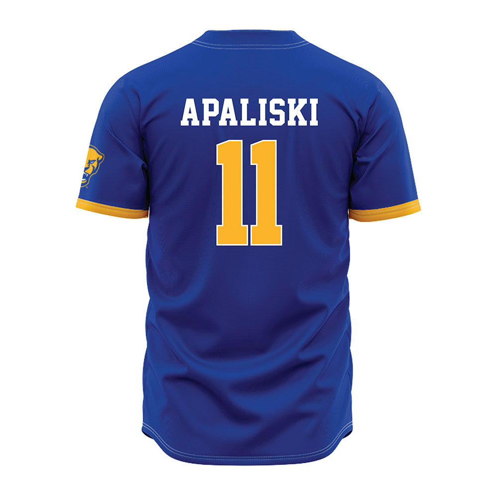 Pittsburgh - NCAA Baseball : Ryan Apaliski - Blue Jersey-1