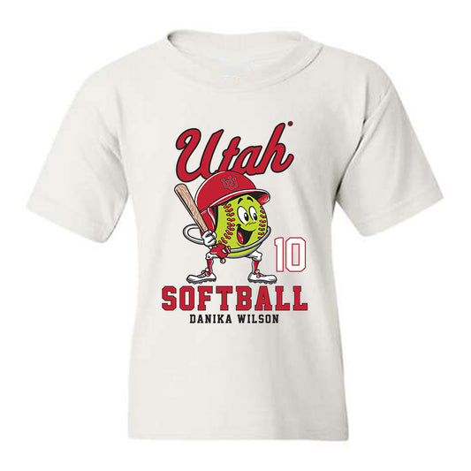 Utah - NCAA Softball : Danika Wilson - Fashion Shersey Youth T-Shirt-0