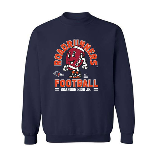UTSA - NCAA Football : Brandon High Jr. - Fashion Shersey Crewneck Sweatshirt-0