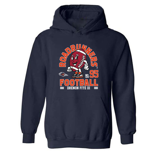 UTSA - NCAA Football : Drenon Fite III - Fashion Shersey Hooded Sweatshirt-0